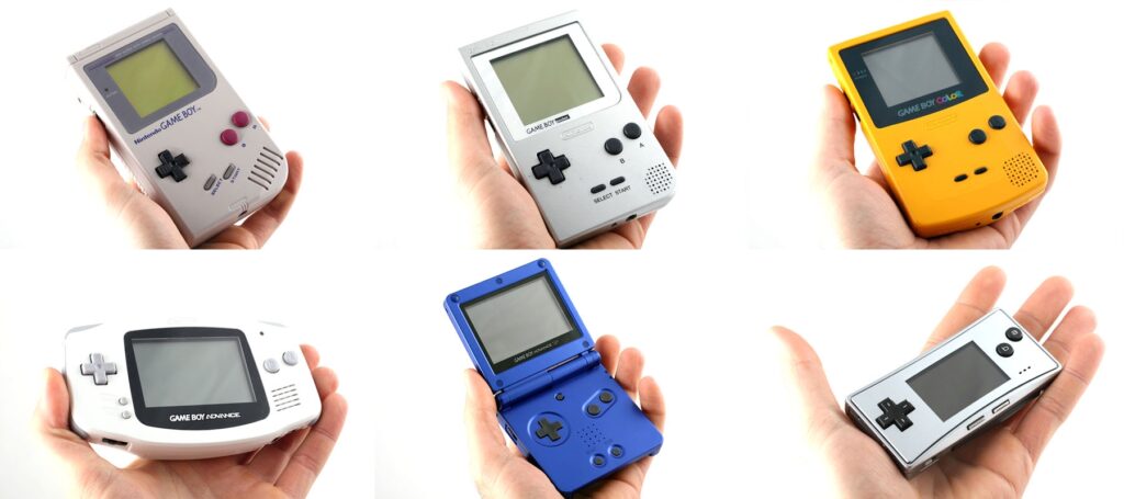 game boy modelos